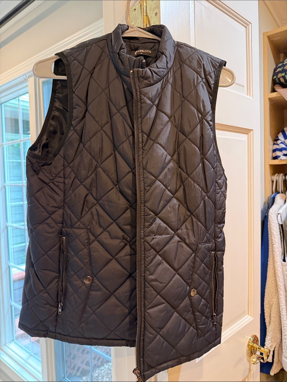 Croft & Barrow Quilted Black Women's Vest